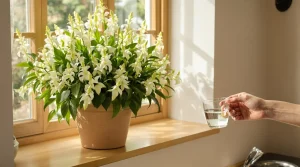 Arrosez vos lys de la paix une fois par mois avec ces deux produits de cuisine pour les couvrir de fleurs