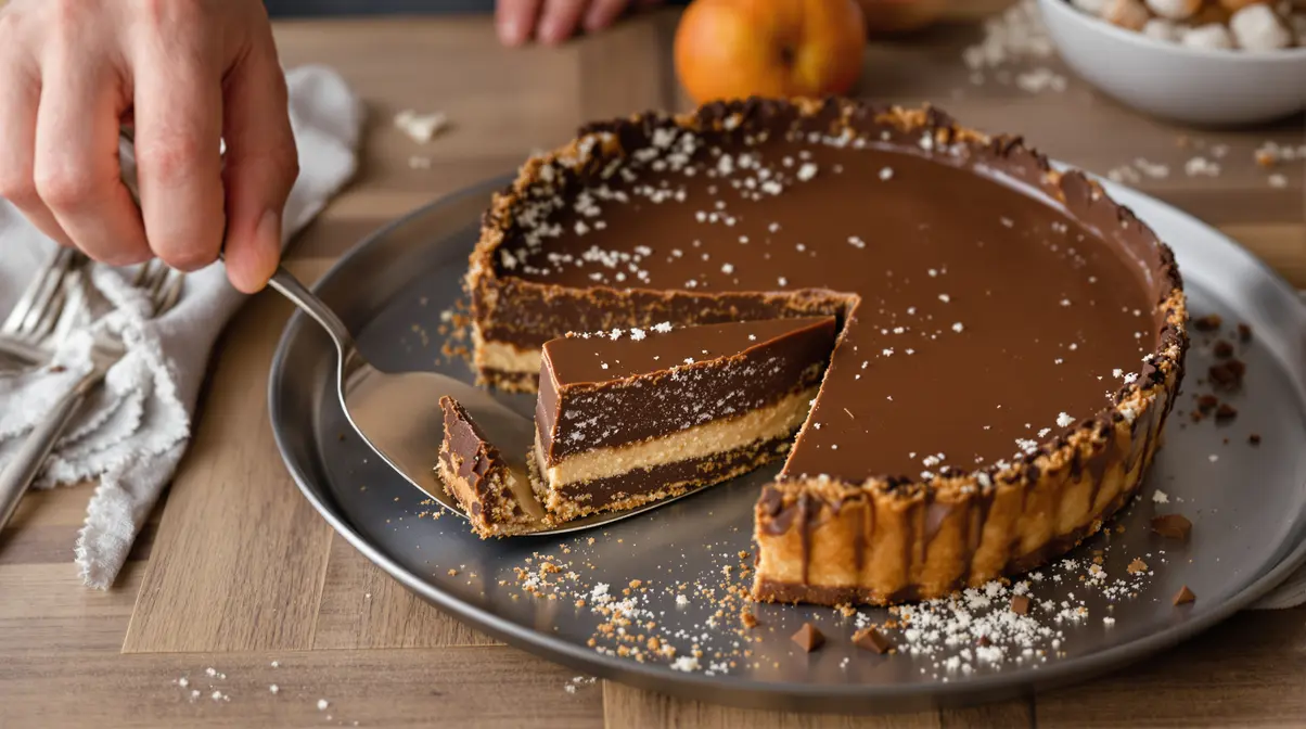 « Même ma belle-mère acariâtre voulait la recette » : ma tarte choco-caramel fait croire que j'ai suivi des cours de pâtisserie « Même ma belle-mère acariâtre voulait la recette » : ma tarte choco-caramel fait croire que j'ai suivi des cours de pâtisserie