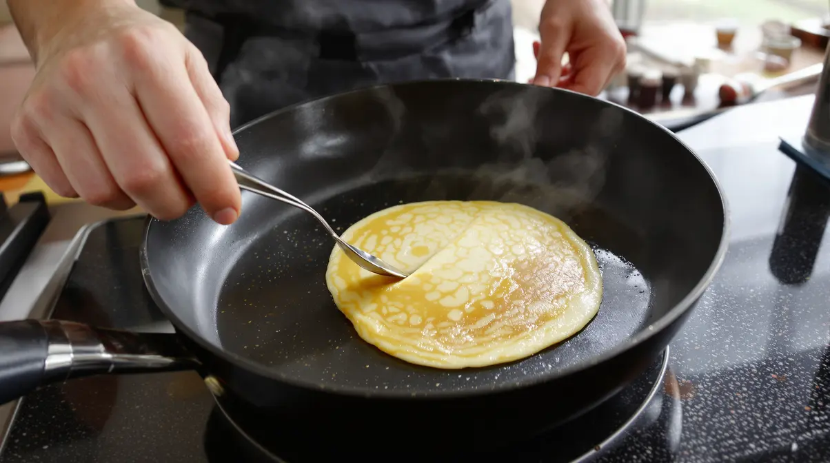 Pâte à crêpes de Christophe Michalak : le secret d'une recette ultra-légère, express sans repos et avec peu d’œufs Pâte à crêpes de Christophe Michalak : le secret d'une recette ultra-légère, express sans repos et avec peu d’œufs